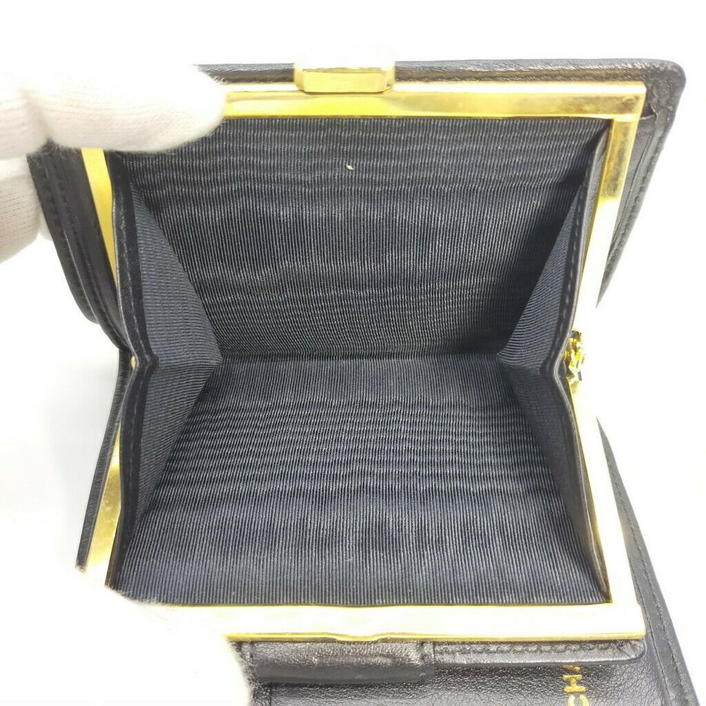 Authentic Chanel Bicolore Coco Mark Leather Wallet - Picture 7 of 10
